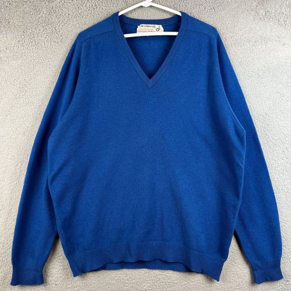James Pringle Sweaters Vintage James Pringle Cashmer Blue V Neck